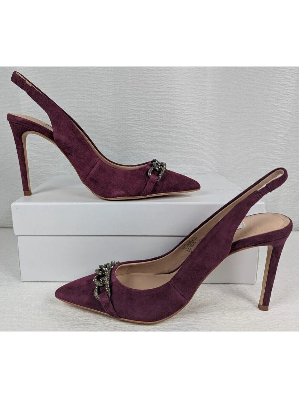 Charles David - Women's - Mahogany Suede Slingback Heels / Shoes - Size 9 M